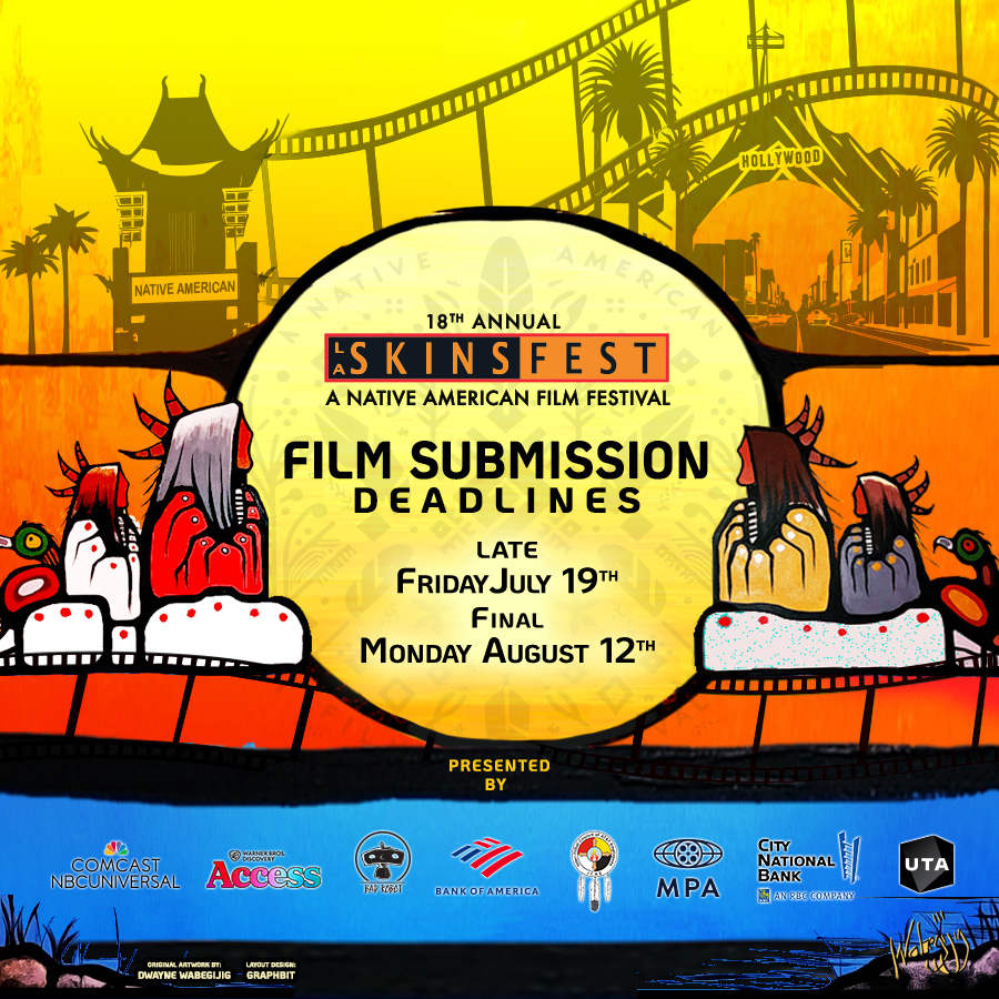 LASKINSFEST's tweet photo. LATE DEADLINE - FRIDAY JULY 19TH!
18th Annual LA SKINS FEST accepting Film Submission!
https://t.co/Qg68V7yiUz for details!
Nov 19th - 24th, 2024 @ChineseTheatres  
Screenings, parties, networking, the Hollywood Pow Wow and the Native Media Awards at the Hard Rock
#nativecinema https://t.co/ICghRR7Dmk