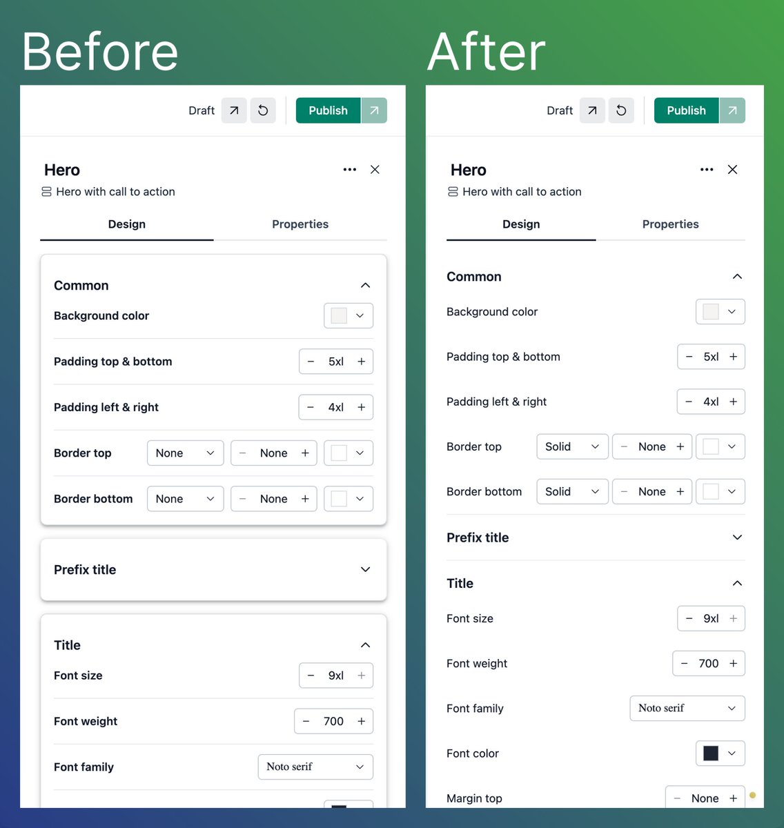 neetoDesign's tweet photo. We're making your NeetoSite experience even better!

The properties panel just got a makeover with an enhanced layout, clearer info, and a sleeker design. 

Get ready for a smoother experience—coming soon!

#NeetoSite #UI #UX #Design https://t.co/PyZS2vP0Vz