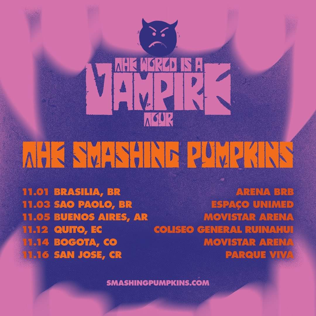 PogotaConcerts's tweet photo. Se confirma The Smashing Pumpkins en Bogotá 

14 de Noviembre en el Movistar Arena 
#Comparte #Apoya https://t.co/ur7R6no92W
