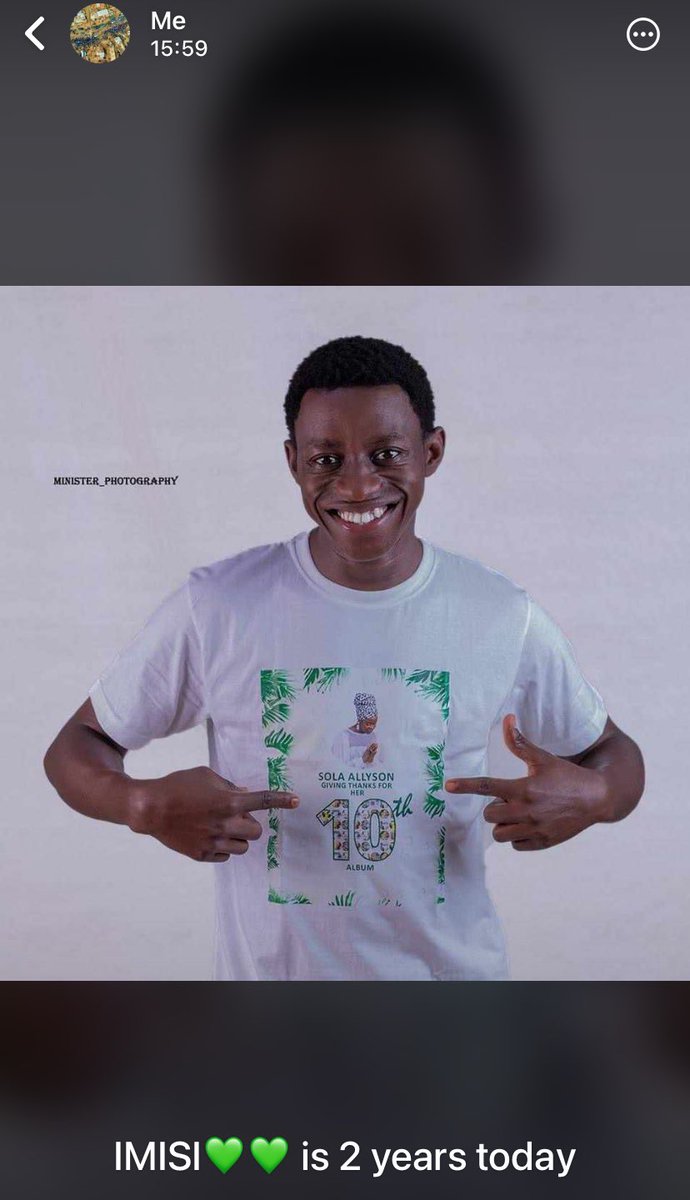 MINISTER_001's tweet photo. IMISI CONCERT is 2 years today
More grace @thesolaallyson https://t.co/HtmcARr7QY