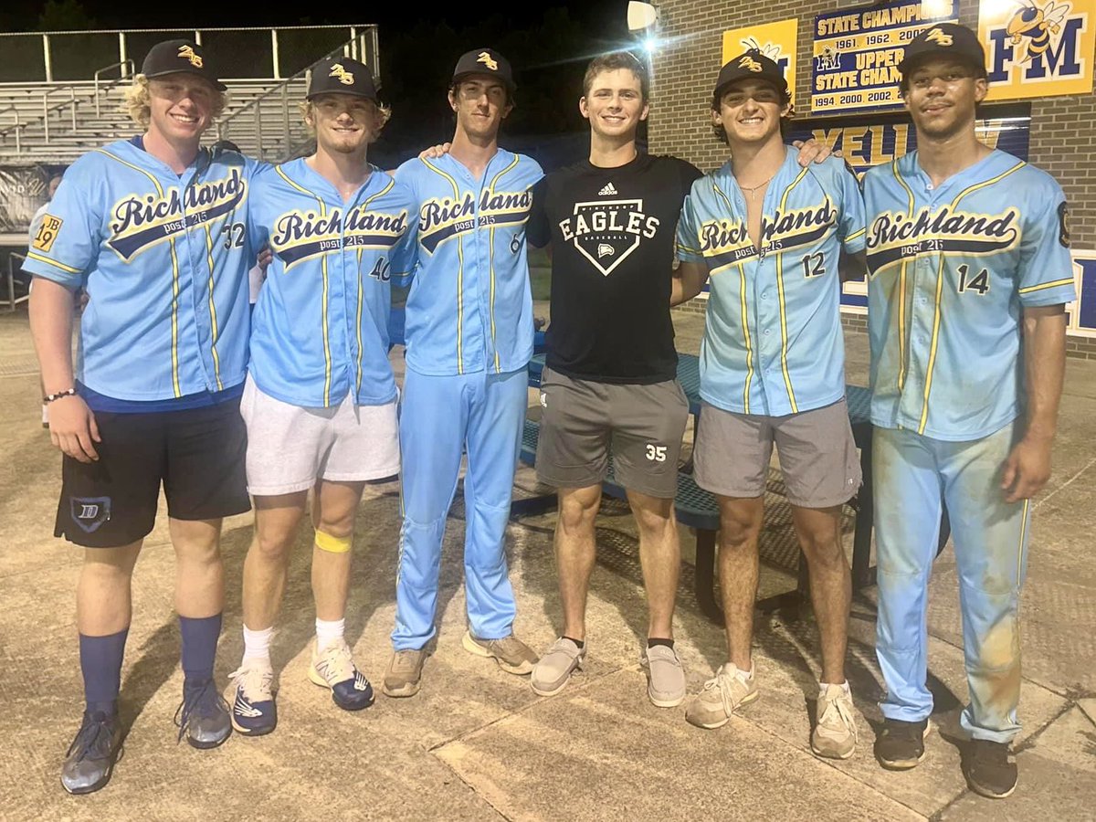Dreher Baseball (@dreherbaseball) on Twitter photo Last night Shane Keup visited 5 of his Dreher teammates who play for Richland Post 215 American Legion Senior Baseball Program.
These 6 were part of a 3 yr span that saw 2 district championships in a row and nearly a third this year. Last night Shane Keup visited 5 of his Dreher teammates who play for Richland Post 215 American Legion Senior Baseball Program.
These 6 were part of a 3 yr span that saw 2 district championships in a row and nearly a third this year.