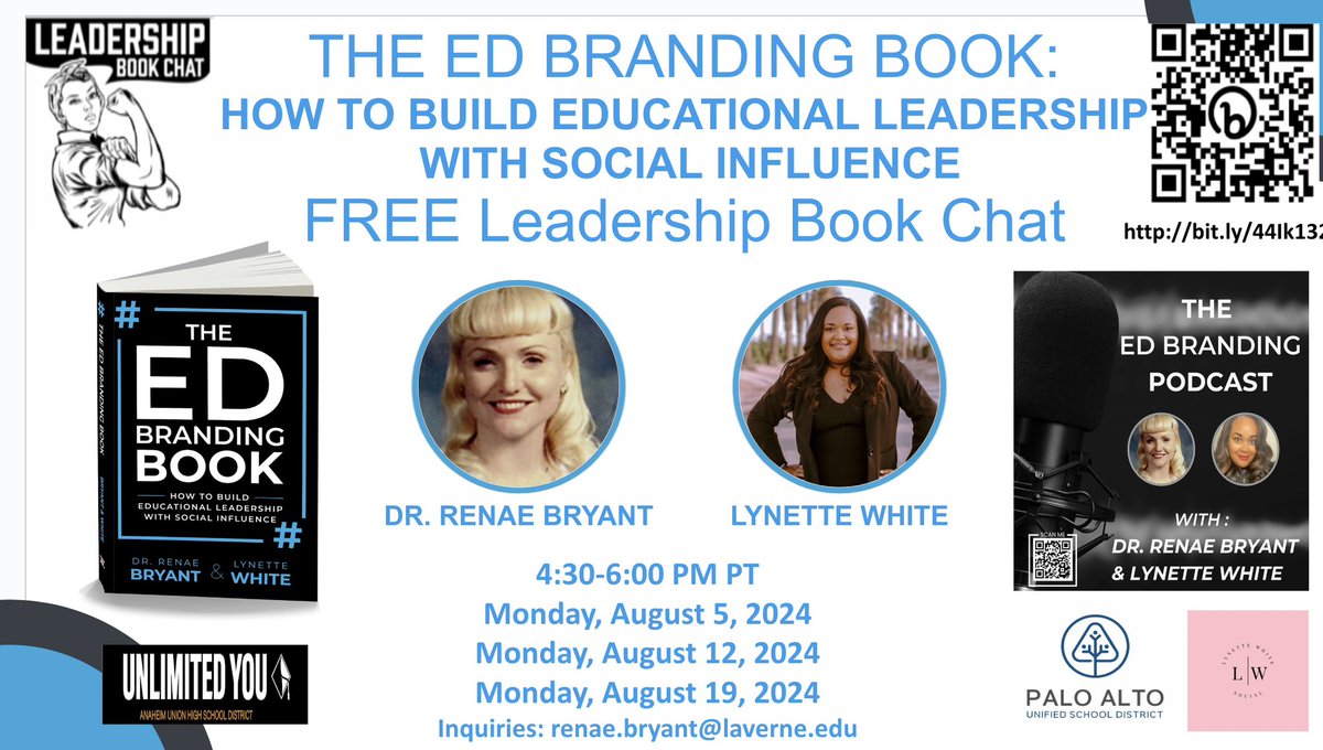 Please share. 

Are you looking for tips and tricks for educational branding? Are you looking to build your network to benefit your scholars and school community? Are you trying to increase your enrollment? Are you trying to pass a bond?

Then join us for the FREE #EdBranding