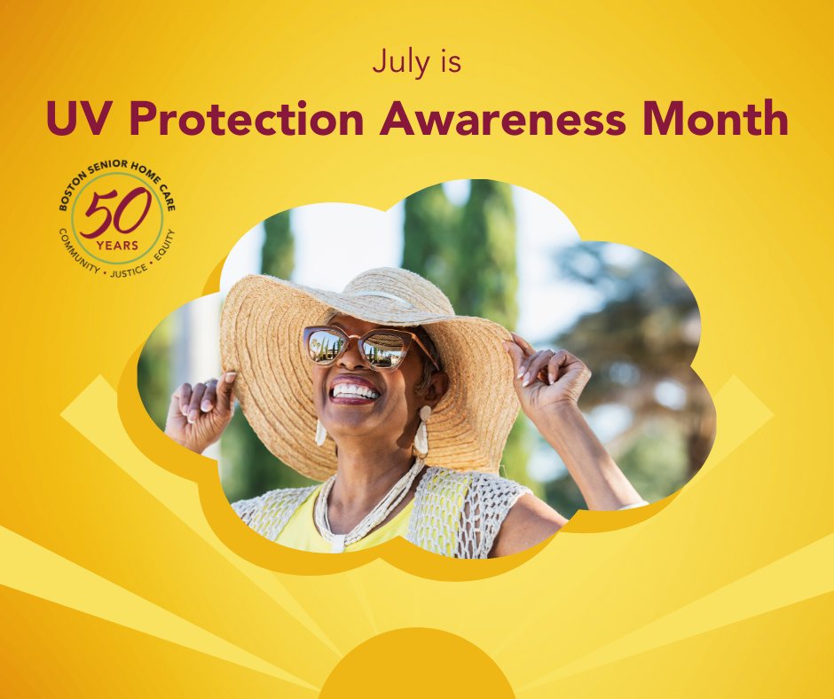 BSHC's tweet photo. As you’re enjoying the summer, be sure to keep your skin’s health in mind! July is #UVProtectionAwarenessMonth, spreading awareness on how UV rays cause most skin cancers and encouraging everyone to #PracticeSafeSun by seeking shade, covering up, and wearing sunscreen outdoors. https://t.co/3TBhCehY2v