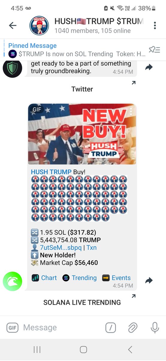 TrumpHush's tweet photo. @Poe_Ether 7UNoFeiDbEpsMTdCYsEQtmkSnAhbQU1QQz89yZoC53JD

4x since this morning.. team is back and ready to rock jeets are now sniped #trumphush https://t.co/TVaXUXuVjV