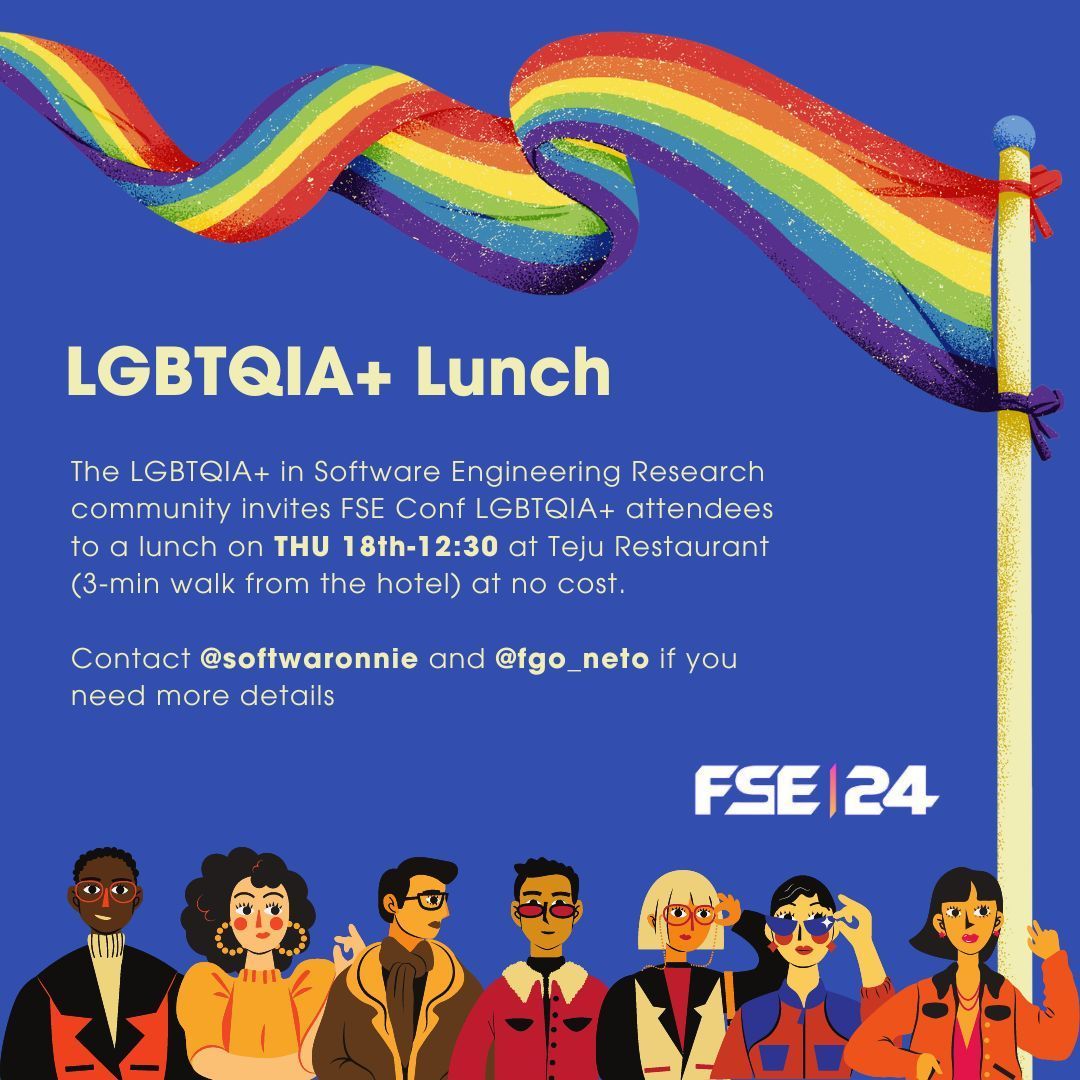 FSEconf's tweet photo. 🌈 Join us for our LGBTQIA+ lunch tomorrow! Celebrate community, connection, and good vibes. All LGBTQIA+ attendees are welcome! 🥗❤️ Let's make it a memorable gathering! https://t.co/qHXr1JtLqD