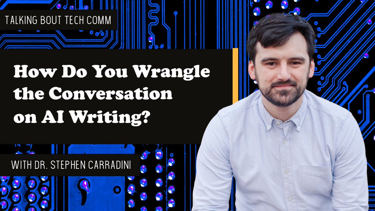 Is AI going to CHANGE EVERYTHING about technical writing?🤨or will it be a momentary fixation?🤔

Find out in our new episode with Stephen Carradini talking about the new special issue on AI that came out in JBTC. ✍️🤖📽️
youtu.be/j1wvPPB5AxM?si…