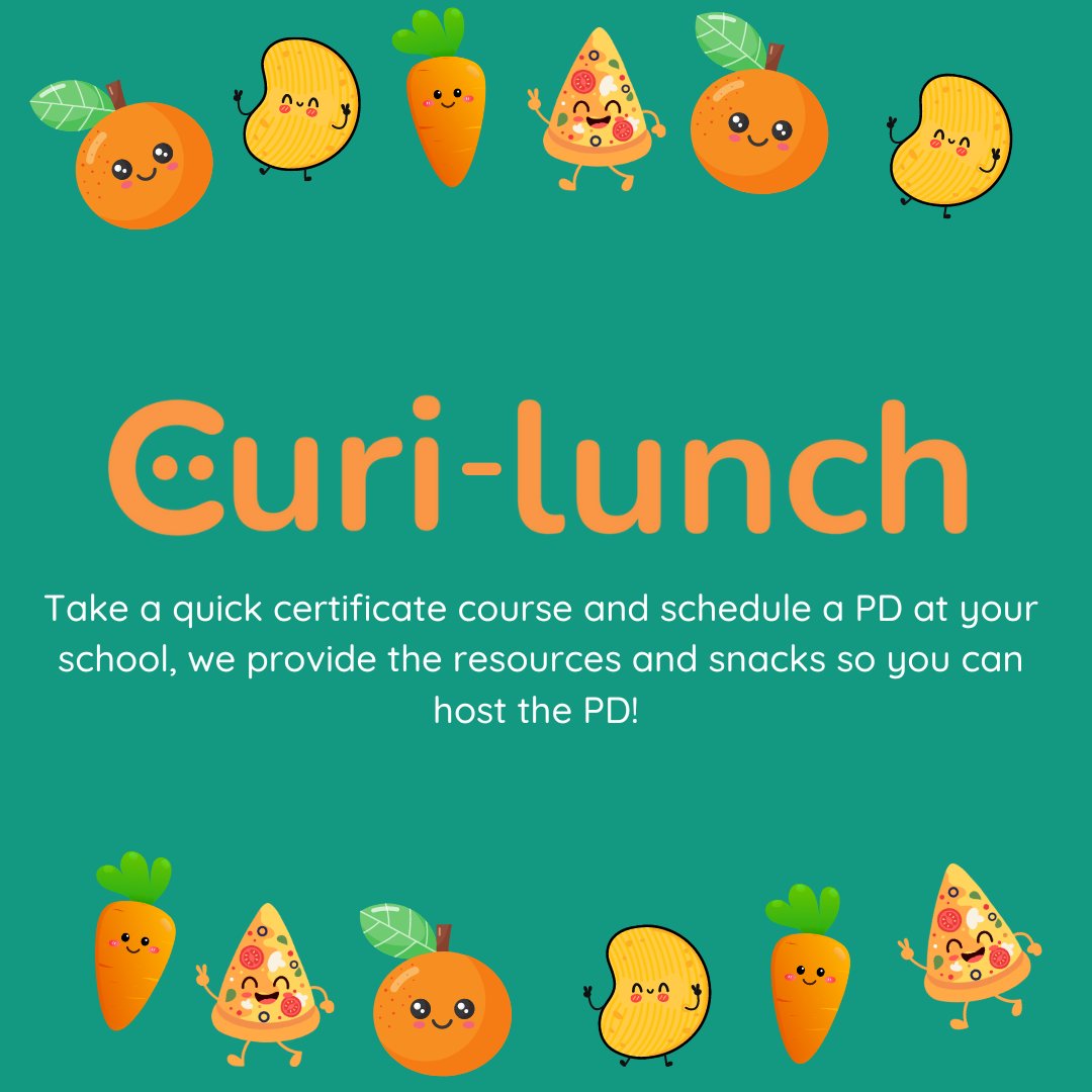 baconedtech's tweet photo. Share the @curipodofficial love with a Curi-lunch! Host it yourself or use their awesome pre-recorded PD video. They'll even throw in a gift card for snacks and a school trial for participants. Learn more and register here! β¨ #curisummer
π https://t.co/9Ys0FX3EER https://t.co/SBsKJuVDCZ
