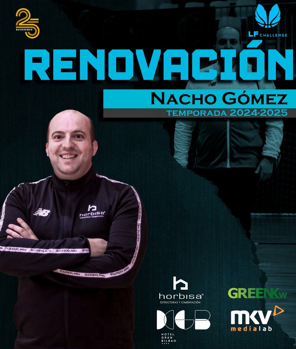 Siempre en nuestro equipo 🫂

🔝 Nacho Gómez cumplirá su segunda temporada como entrenador ayudante del HGB Horbisa GreenKW Barakaldo 

🫡 Nos vemos en Lasesarre <a href="/Igna94/">Ignacio Gómez</a> 

#SueñoContigo
