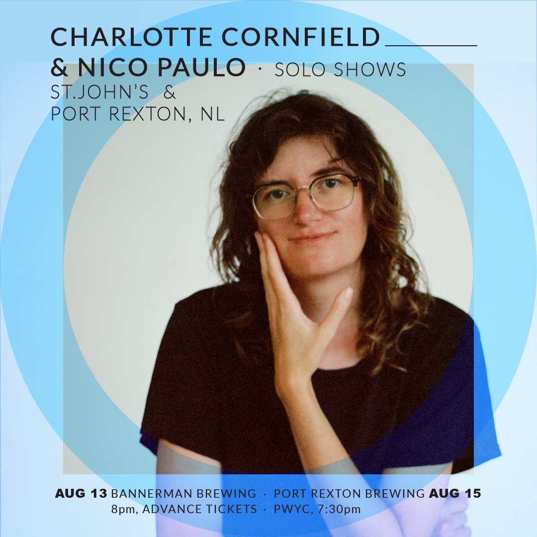 Announcing two solo shows in Newfoundland in August with my dear friend Nico Paulo.
St. John’s tickets on sale now:
eventbrite.com/e/charlotte-co…