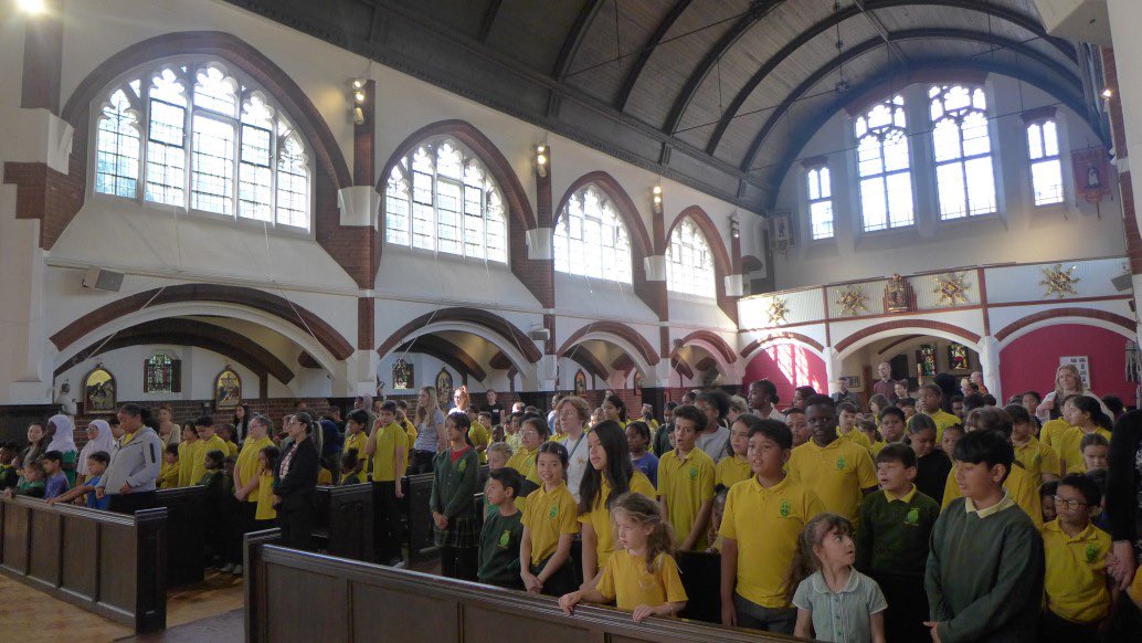 Children from John Keble attended our final mass of the academic year this morning at St Matthew’s where they sang beautifully.