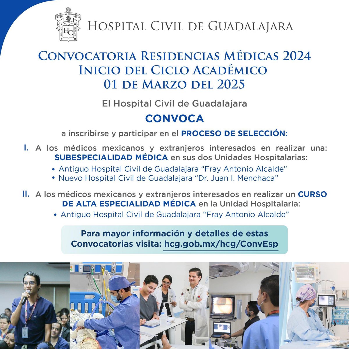 JonathanNefro's tweet photo. Aplica a Nefrología en el Hospital Civil de Guadalajara

•Consolidados CONAHCYT
•Todos los procedimientos (Biopsias, catéteres DP, temporales y tunelizados)
•Todas las terapias de soporte renal: Trasplante, DP, HD, TRRC
•Rotación extranjero

👇🏼
https://t.co/r79qpiAQSr? https://t.co/JS5AO3iHbf