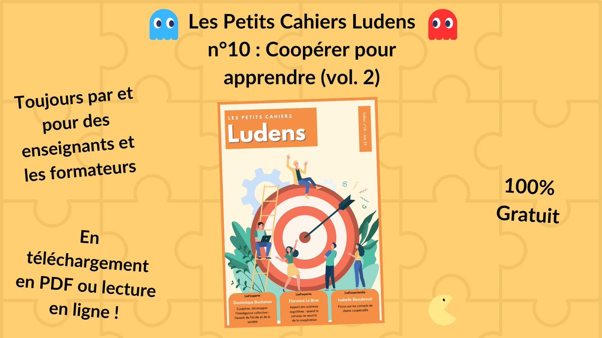 BERTRAND Mickaël (@mikl_bertrand) on Twitter photo Alors que la #LudAcadémie vient de fermer ses portes, la <a href="/TeamLudens/">🎲 Team Ludens 🎮</a> dévoile la 10e édition des "Petits Cahiers Ludens" consacrée à la coopération ! 📚 🚀
Parfait pour enrichir vos lectures estivales 🌞
👉 buff.ly/3WkNePZ
#LectureDeVacances #Ludification #Coopération Alors que la #LudAcadémie vient de fermer ses portes, la <a href="/TeamLudens/">🎲 Team Ludens 🎮</a> dévoile la 10e édition des "Petits Cahiers Ludens" consacrée à la coopération ! 📚 🚀
Parfait pour enrichir vos lectures estivales 🌞
👉 buff.ly/3WkNePZ
#LectureDeVacances #Ludification #Coopération