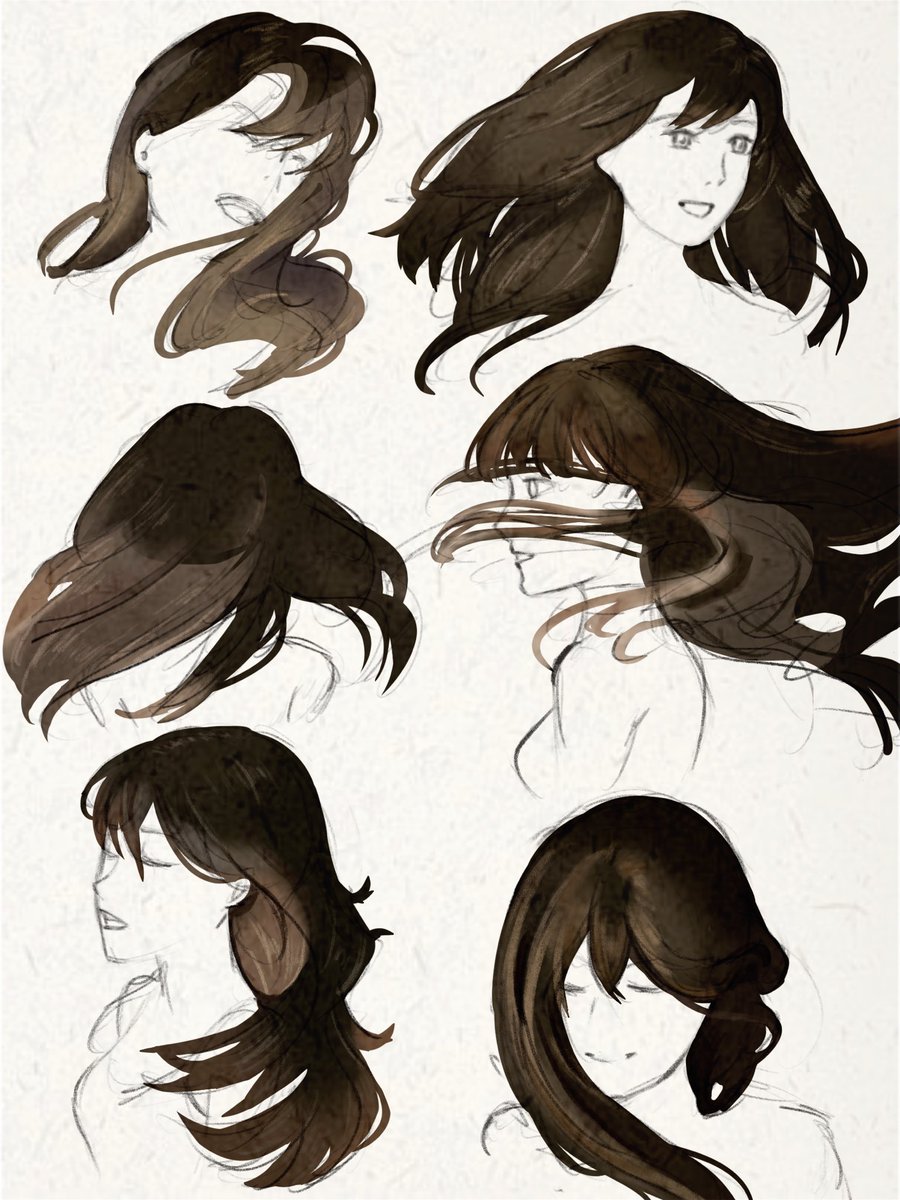 Yume0808ling's tweet photo. I have 490 followers now! This time, I specifically practiced drawing hair ❤️
#drawing #digitalart #illustration #procreate #Nonoriginal https://t.co/Vp9qXsKEe2