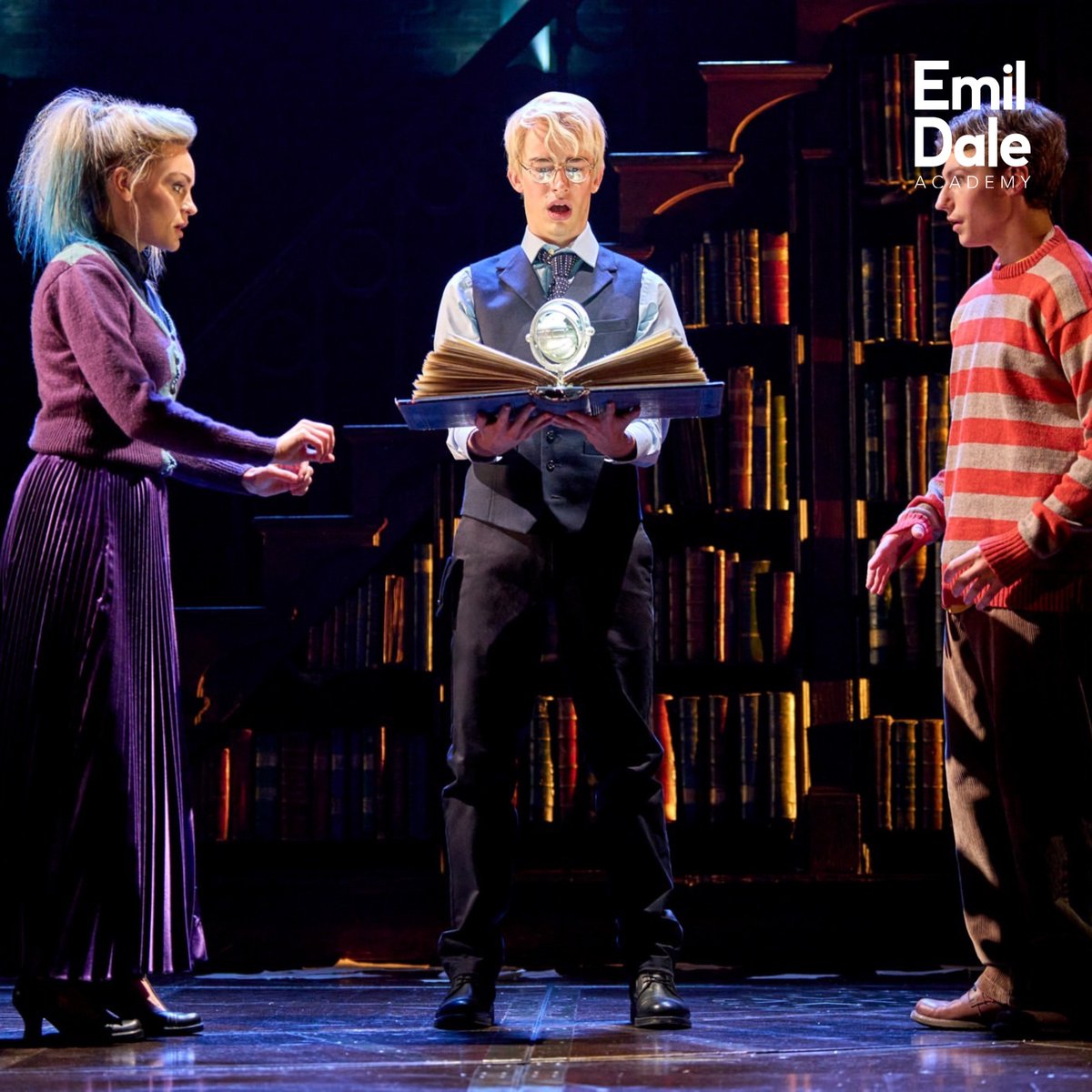 EmilDaleAcademy's tweet photo. We couldn't be more proud of Emil Dale Academy 2023 BA Hons graduate, Harry Acklowe who is currently starring in Harry Potter and the Cursed Child at The Palace Theatre as Scorpius Malfoy! What a magical first year in the industry it's been for you! ⭐️

#EmilDaleGrad #theatre #emildale #harrypotter #cursedchild