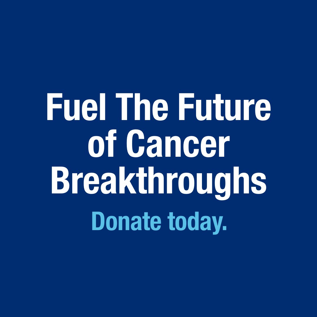 Your support has made the discovery of stem cell therapies, cancer-predicting blood tests, and other life-saving innovations a reality. Help us keep transforming the cancer experience. Donate to The Future of Cancer Breakthroughs at  bit.ly/4cLgfu0