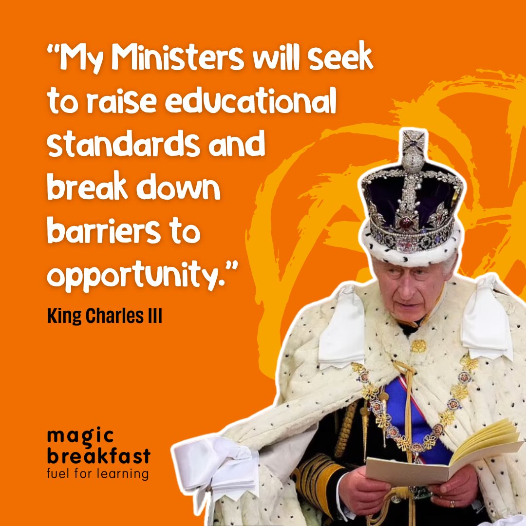 magic_breakfast's tweet photo. We are very pleased to see that the government's Children’s Wellbeing Bill - announced in the King’s Speech - will include a requirement for free school breakfast clubs in every primary school.
We know that breakfast powers opportunity, we’re glad the government agree. We can’t wait to see them act on it.
Read the FULL response from our CEO, Dr Lindsey MacDonald: https://t.co/sWROxIwXbG
#NoChildTooHungryToLearn #KingsSpeech #ChildrensWellbeingBill