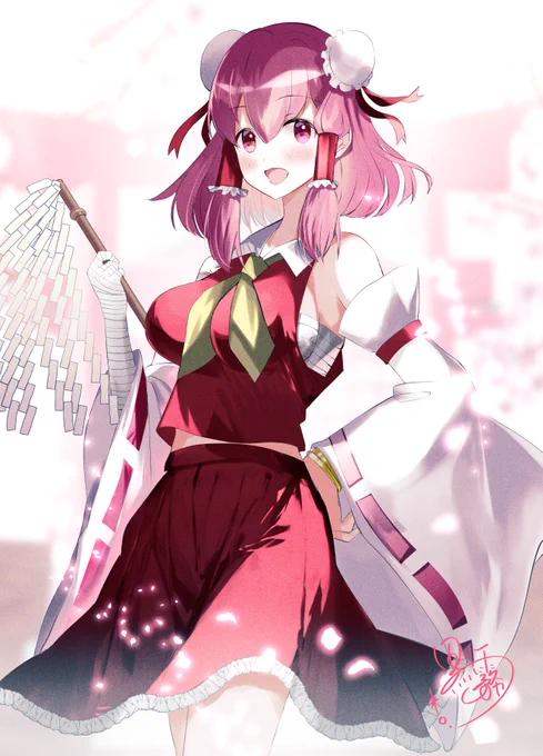 スケブありがとうございました! #東方Project #茨木華扇#Skeb #Commission  