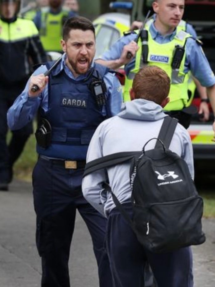 Nic21121970's tweet photo. The funny thing is, if you were to talk to most Gardaí off the record in a personal capacity, most of them don’t want passport-less, fake passport or fake named scammers in their communities either.  Their dishonesty and lack of awareness is pathetic.

But I guess time will be the great revealer and it will only be when their sheikh sergeant reprimands them for disrespecting him by eating hang sandwiches & sausage/rasher laden breakfast rolls will they realise it’s too late. We can look on and laugh though.