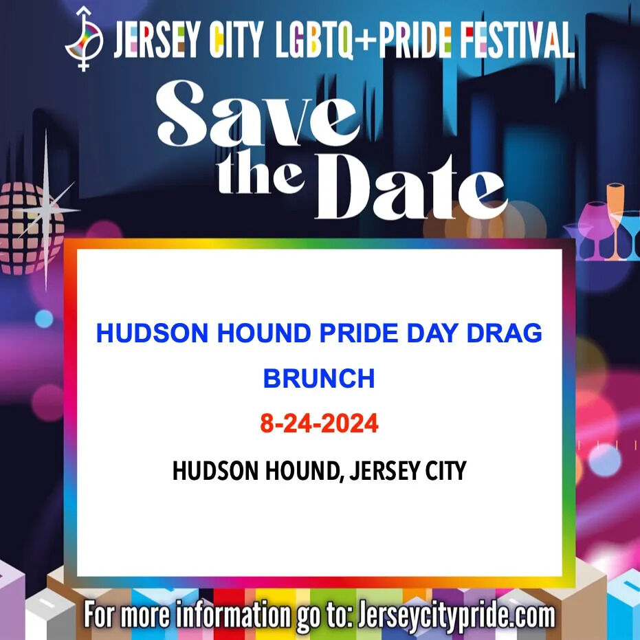 Join us for the Hudson Hound Pride Day Drag Brunch! 🎉🌈

Date: August 24
Time: 12:00 pm - 3:00 pm
Location: Hudson Hound, 8 Erie Street, Jersey City, NJ

Celebrate the 23rd Anniversary of the Jersey City LGBTQ+ Pride Festival with a sensational drag brunch at Hudson Hound. This