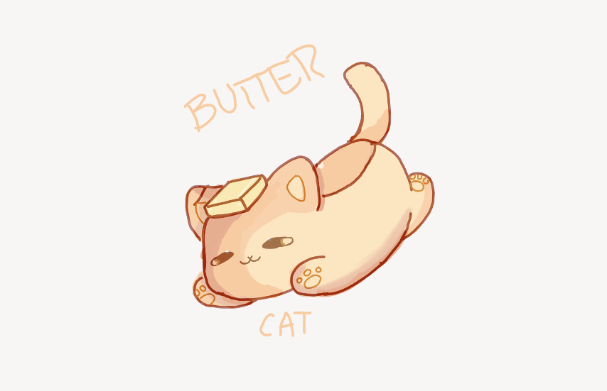 oriaoka's tweet photo. BUTTER CAT!!!1!!

(love him) https://t.co/WUKr6fOww8
