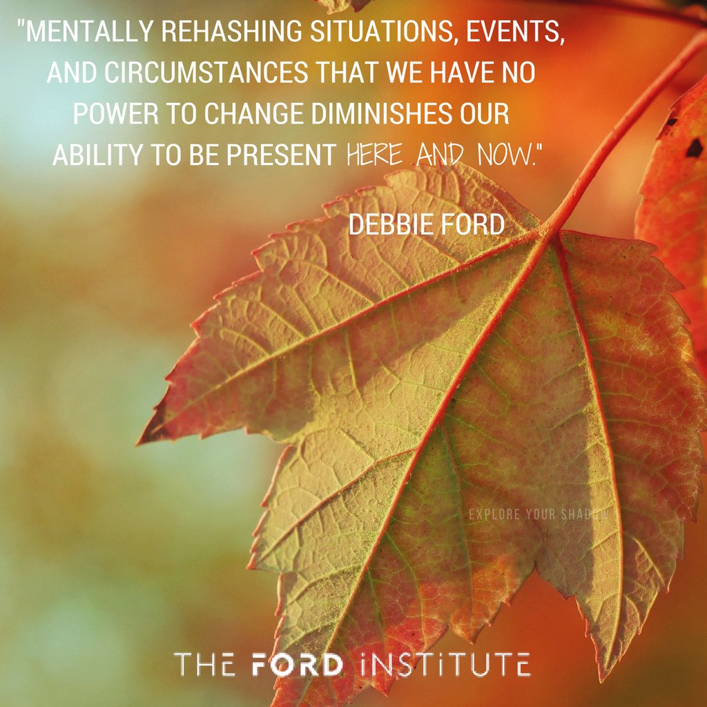 How much time do you spend rehashing situations from the past? What would you need to know to let go of them?