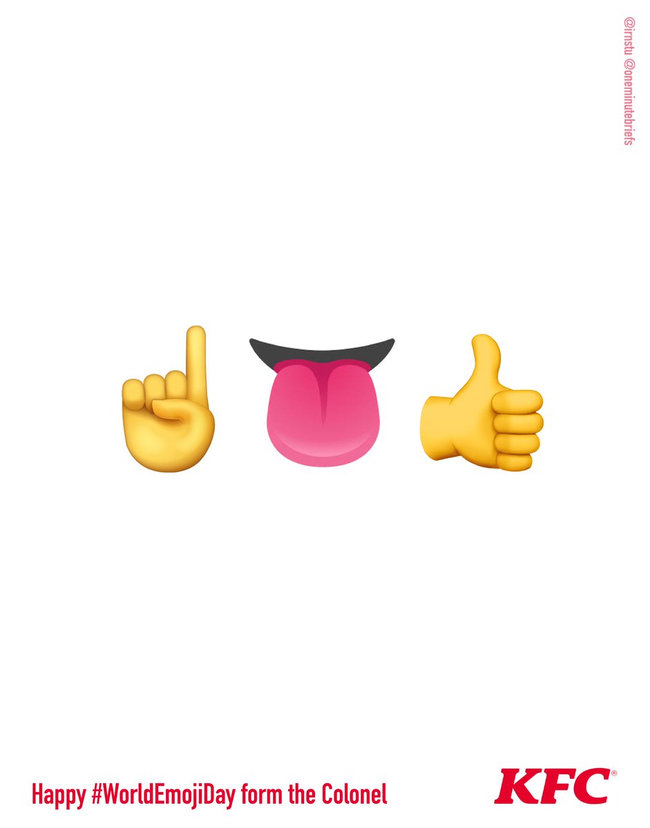 Happy #WorldEmojiDay from the Colonel
<a href="/OneMinuteBriefs/">One Minute Briefs ⏱️</a>