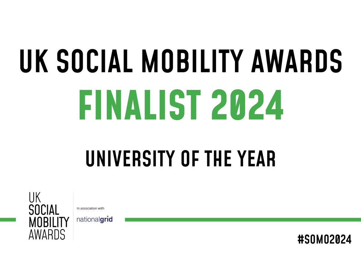 University of Southampton (@unisouthampton) on Twitter photo We’re pleased to announce that we have been named a finalist for University of the Year at the 2024 <a href="/originalSOMOs/">UK Social Mobility Awards</a> 🎉
The SOMOs recognise organisations going above and beyond to level the playing field for people from less-advantaged socio-economic backgrounds.
#SOMO2024 We’re pleased to announce that we have been named a finalist for University of the Year at the 2024 <a href="/originalSOMOs/">UK Social Mobility Awards</a> 🎉
The SOMOs recognise organisations going above and beyond to level the playing field for people from less-advantaged socio-economic backgrounds.
#SOMO2024