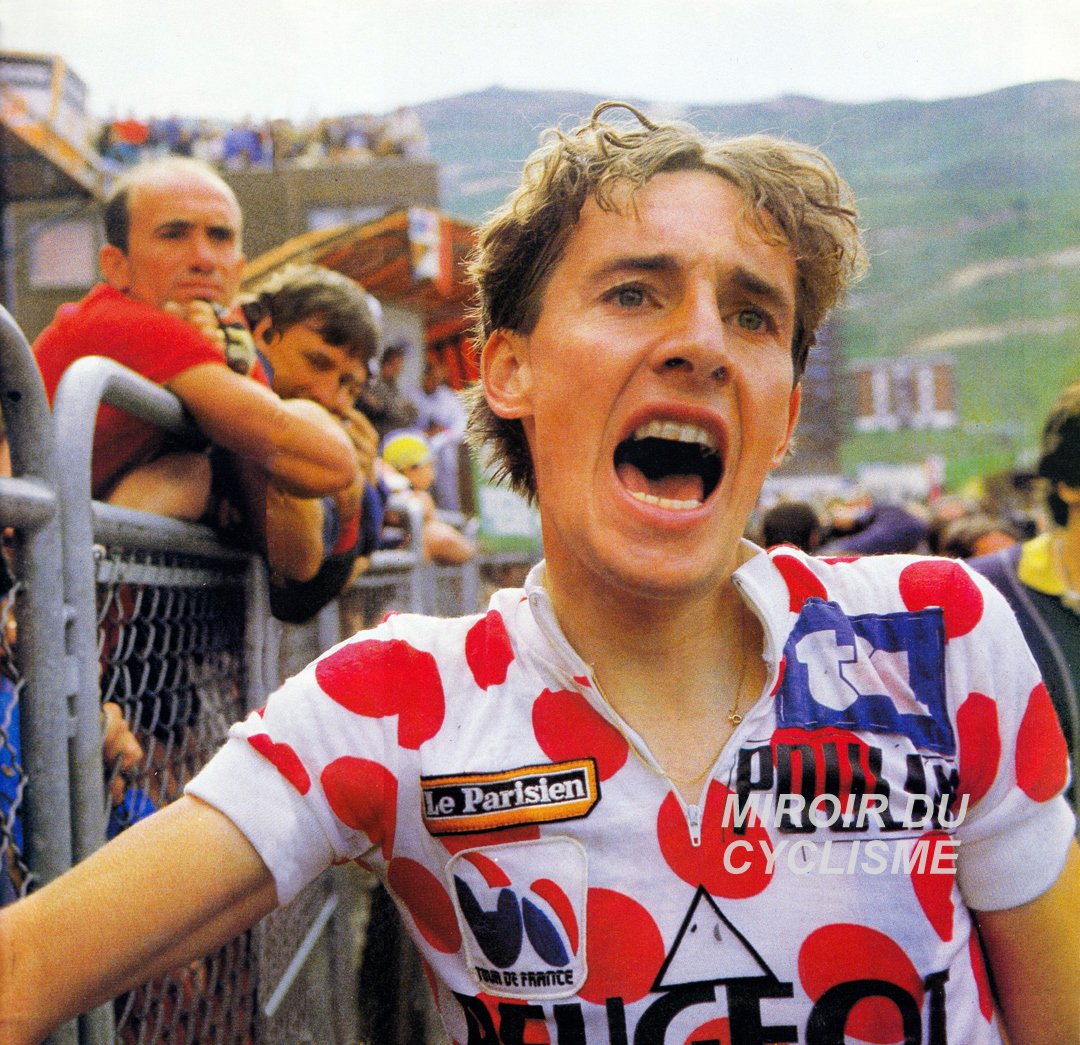 Miroir2Cyclisme's tweet photo. King of the Mountains ◻️🔴◻️🔴◻️
📸 MC
#RobertMillar #KOM #AlpedHuez #TDF #TDF1984 #TDF2024 #cyclisme #cycling #ciclismo @pippa_york https://t.co/dYfM5V8pqN