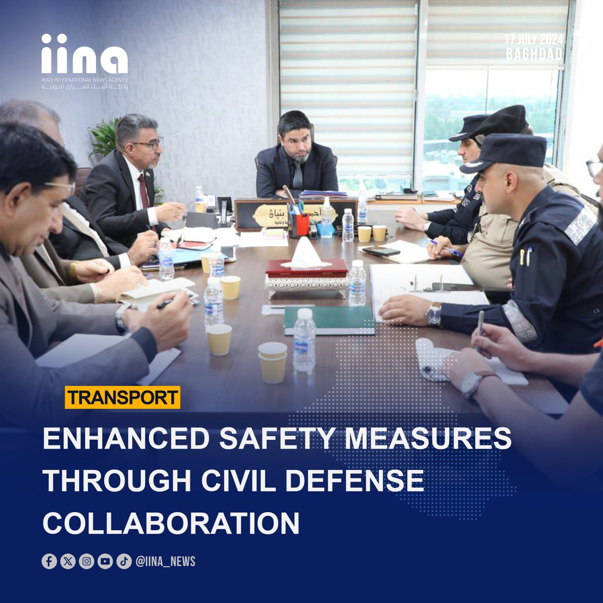 iina_news's tweet image. Ministry of Transport meets with Civil Defense to enhance safety measures at Iraqi Railways warehouses in #Rusafa. Read about their collaborative efforts to protect public property and lives at iina.news

#TransportSafety #CivilDefense #IraqiRailways #PublicSafety