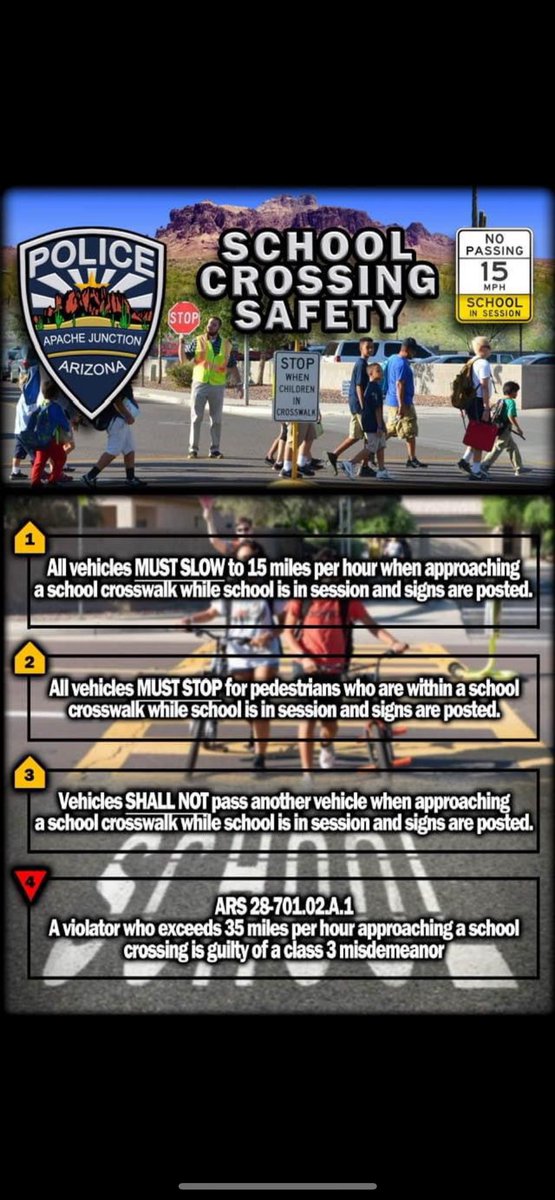 AJPoliceDept's tweet photo. ๐ธAs we gear up for the start of the school, safety is our top priority!๐๐ Let's look out for one another and make this school year a fantastic and safe one! #BackToSchool #SafetyFirstAJPD #AJUSD https://t.co/VpVUIgquqY