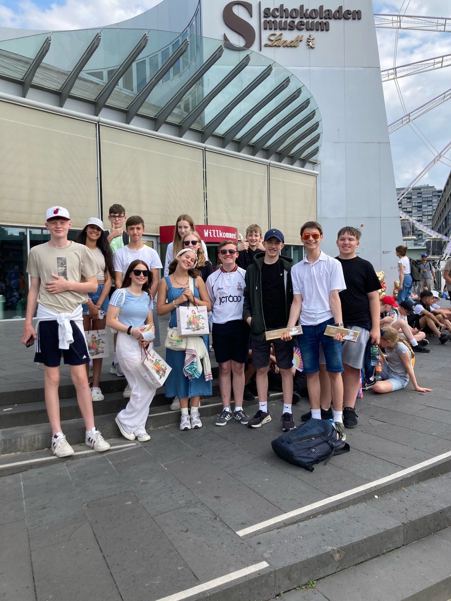 BeckfootSchool's tweet photo. This afternoon the lucky Germany students have been the Cologne Cathedral and the Lindt chocolate factory 😍🍫#BeckfootEW2024 https://t.co/xx3cSU4dOz