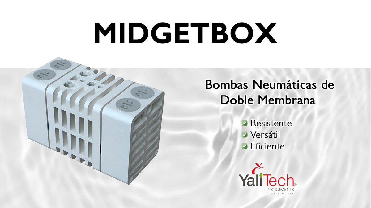 YaliTec's tweet image. 👉🏼 La versión que te presentamos hoy es la Midgetbox, la bomba AODD más pequeña del mundo. Ideal para ser utilizada en pequeños espacios.

📞 Llámanos al Teléfono +56228988221 o 📧 escríbenos a ventas@yalitech.cl
#YaliTechChile #SistemasDeControl #DosificaciónAutomática