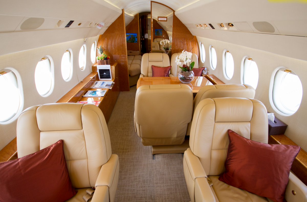 jetaviation's tweet image. Step aboard the Falcon 900EX.

Model: Falcon 900EX​
Seating: 14 passengers​
Crew: 2 pilots, 1 cabin attendant​
Range: 4,200 nm | 7,800 km
Endurance: 9 h​​

Start your journey at ow.ly/YJnH50SBcEx​

#Aviation #BizAv #FlyCharter #CharterWednesday #BusinessAviation