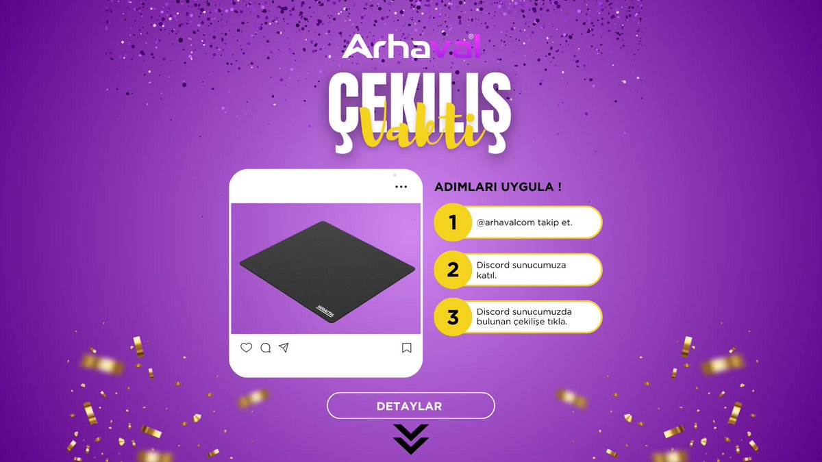 🔥 CS2 Turnuvalarımızın başlaması şerefine 1 arkadaşımıza Wraith Blade X Semi-hard Mousepad hediye ediyoruz.

• <a href="/arhavalcom/">Arhaval</a> takip et ve gönderiyi retweetle.
• Discord sunucumuza katıl.(Discord.gg/arhavalcom)
• Discord adresimizde bulunan #cekilis kanalından çekilişimize
