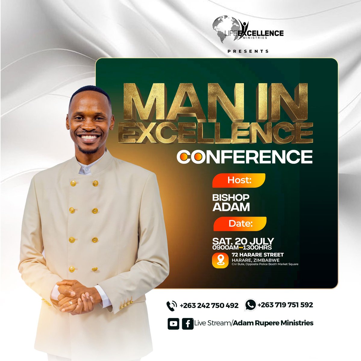 mathewmawire405's tweet photo. MAN IN EXCELLENCE
This Saturday, Bishop Adam  has an empowerment to release to you. See details below

#BishopAdam #ExcellenceNation #PrinceOfPreachers https://t.co/VjOcGmJ6bF