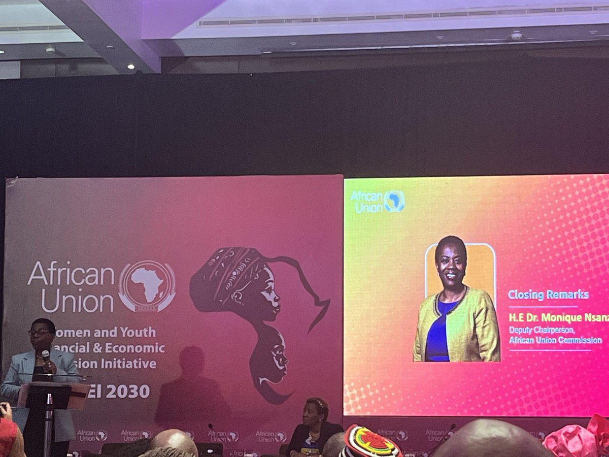 areggie's tweet photo. We need to have impact that is measurable and felt across the continent on women’s financial inclusion - H.E Dr Monique Nsanzabaganwa https://t.co/nmCRCViSgJ