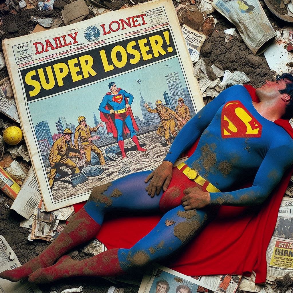 adjuvor's tweet photo. #SupermanDefeated in so many ways.. https://t.co/430pTihgAa