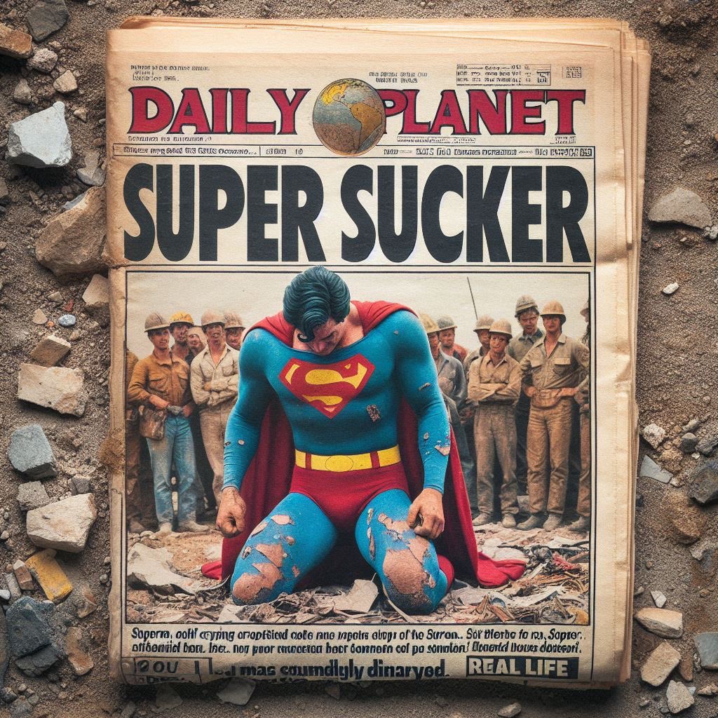 adjuvor's tweet photo. #SupermanDefeated in so many ways.. https://t.co/430pTihgAa