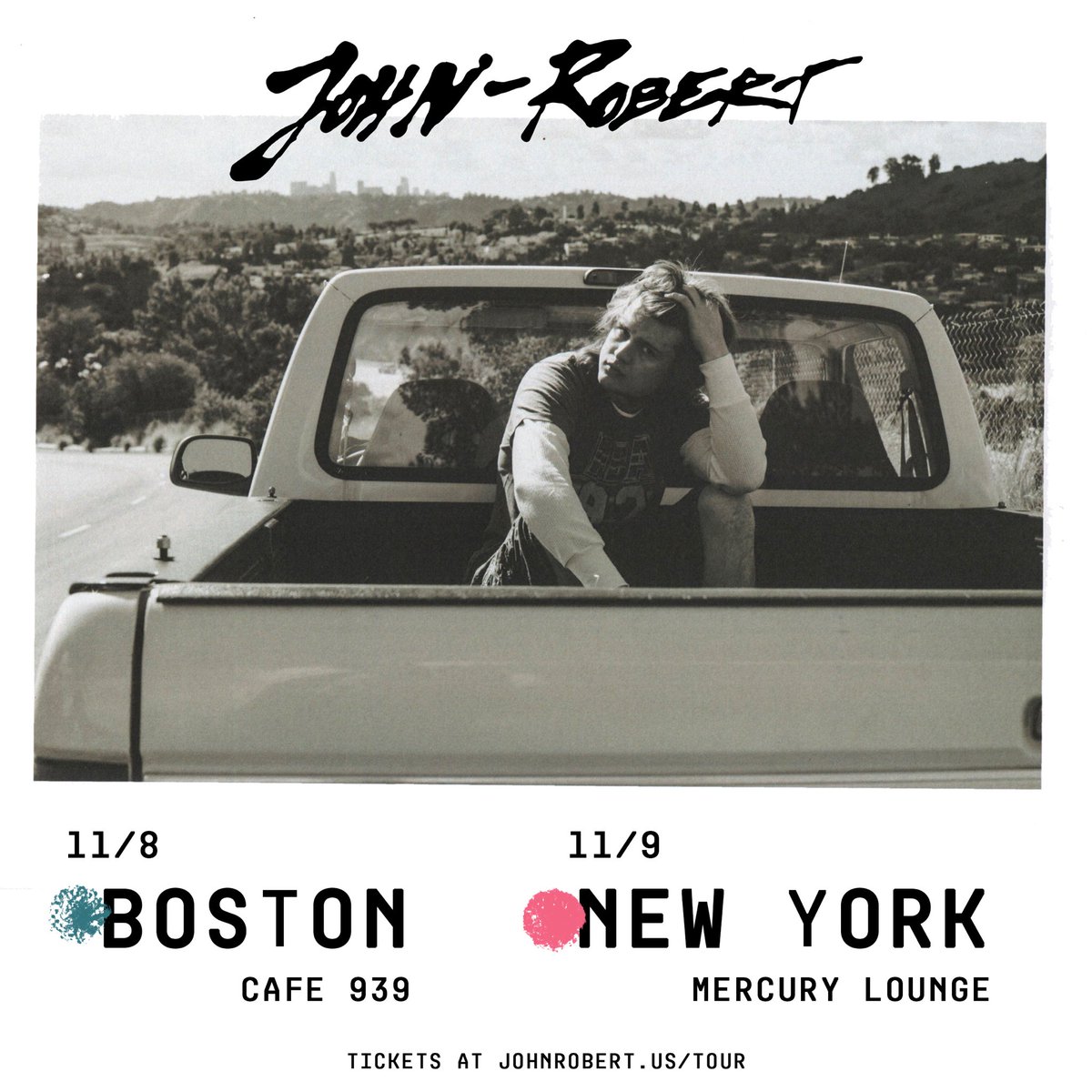 Beyond pleased to announce another set of headline shows this Fall in Boston and New York!!!!!!! ☺️💕

11/8 - Boston <a href="/redroom939/">Red Room @ Cafe 939</a>
11/9 - NYC <a href="/MercuryLoungeNY/">Mercury Lounge</a> 

Tickets are officially on sale THIS Friday at 10AM EST!

Hope to see you there!!!!!

johnrobert.us/tour