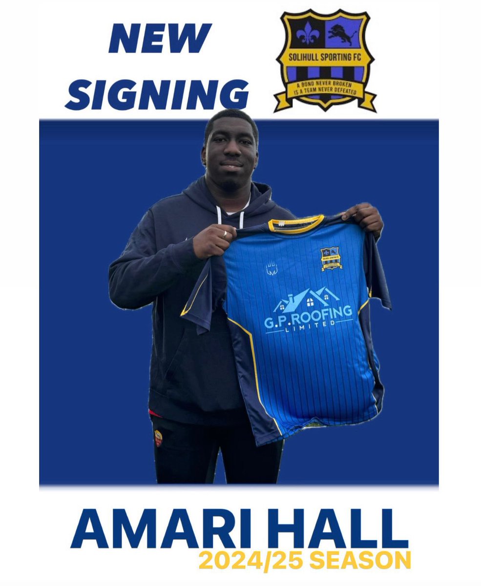 NEW SIGNING: Delighted to announce that striker Amari Hall has committed to the club for 24/25 season 🔵🟡⚽️