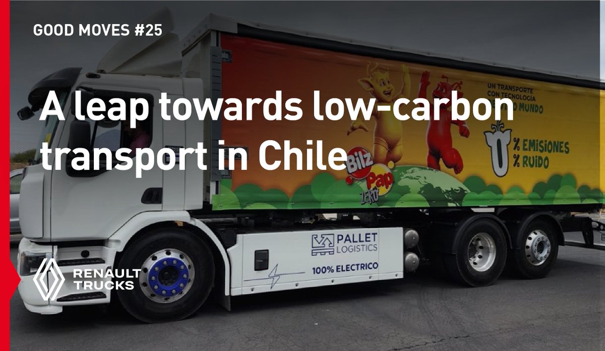 RenaultTrucksCo's tweet photo. [Good Moves #25] 

The first Renault Trucks electric trucks in Latin America 🔋 
Find out how we plan to do our part 👉 https://t.co/pqsu4gi11q 

#JoinTheGoodMove https://t.co/EksarzaUIW