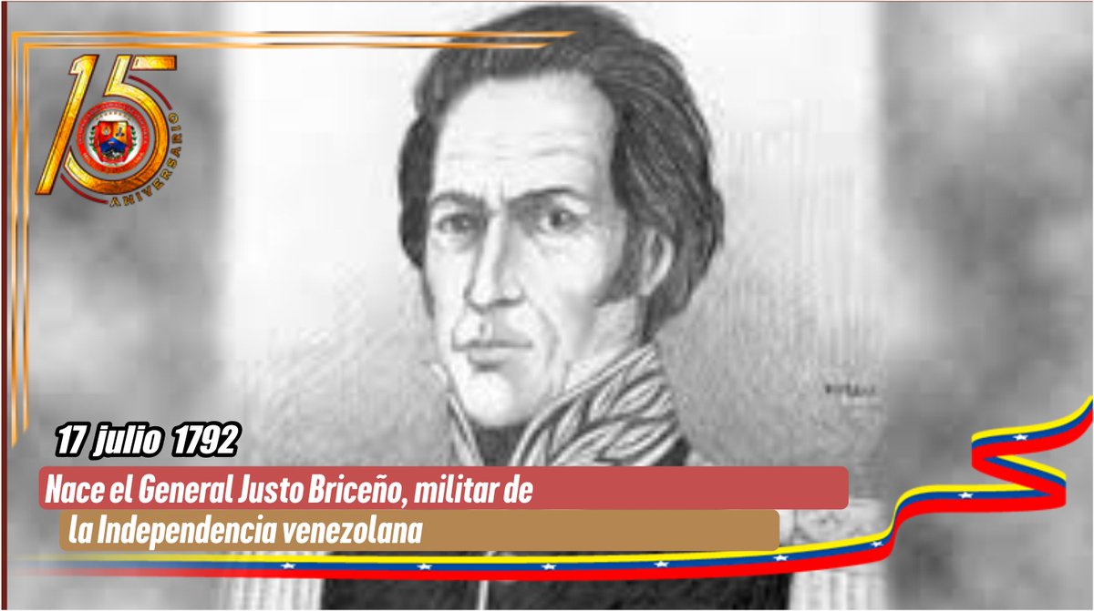 Milicia_ve's tweet photo. #17Julio || Hace 232 años, nació Justo Briceño, un hombre intrépido y valiente que se convertiría en una figura destacada en la lucha por la independencia de Venezuela. Nacido en un momento crucial de la historia, Briceño se unió a la Campaña de Valencia, liderada por el ilustre Generalísimo Francisco de Miranda.