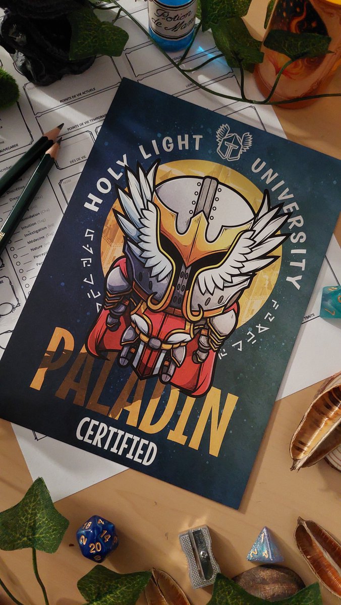 gavariel_art's tweet photo. Le shooting du jour, ma collection de classe jdr 😇 Ici le Paladin, l'une de mes classes de coeur✨️ Quelle est la votre ?!

#Paladin #JeuDeRole #DnD #Pathfinder #TabletopGames #RPGArt #GamerDecor #FantasyArt #Paladins #RolePlayingGame #jdr #rpg https://t.co/jGVePPeExP