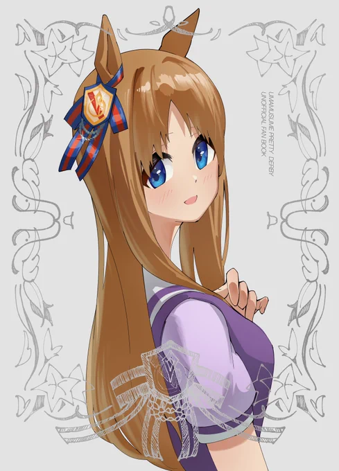#ウマ娘 #グラスワンダー コミケ104のグラスワンダーのらくがき集を出します一枚目が表紙になる予定です! 