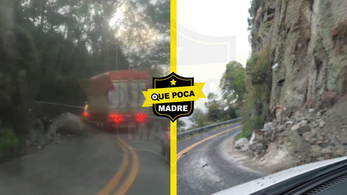 QuePocaMadre_Mx's tweet image. SOLO &quot;ESCONDIERON LA BASURA BAJO EL TAPETE&quot;🙄❌  PIEDRAS EN EL CAMINO 🪨🚧🚨
🔺🔻 #DenunciaCiudadana 🔺🔻

Nuestros amigos de 18 ruedas se quejan que en el poblado de #MesónViejo, municipio de #Temascaltepec, @Edomex, hubo un derrumbe con una piedra enorme y que las autoridades…