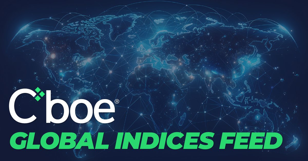 All Cboe indices are now together in a single subscription channel from the Cboe Global Indices Feed.

Check out the 150+ Cboe indices available directly from Cboe, via all major vendors &amp; Cboe Global Cloud.

➡️ bit.ly/3xQmBcx