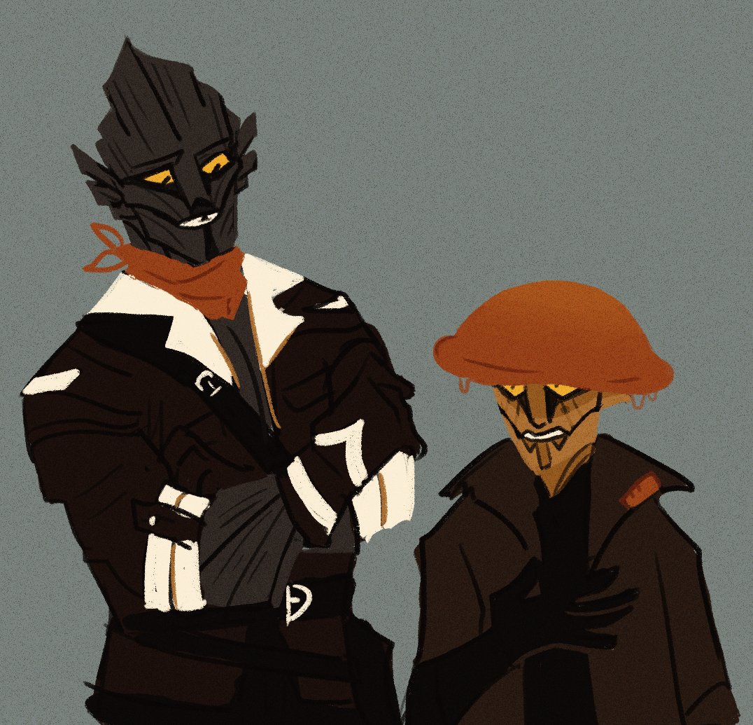 osteophagy's tweet photo. @hallalaween Very bark-forward sylvari designs for me! it's funny seeing 'em next to ones that are made of softer / less harsh shapes https://t.co/wPhfR4WARj