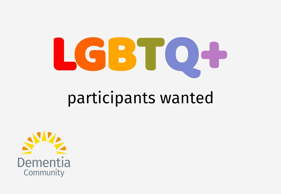 Research is being conducted at <a href="/ucl/">UCL</a> about the experiences of using dementia services and organisations for LGBTQ+ people living with dementia.
Find out how you can take part:
journalofdementiacare.co.uk/participants-w…