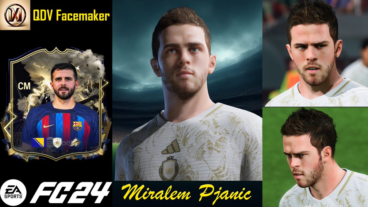 qdvfacemaker99's tweet photo. [FREE] Miralem Pjanić Face Mod [FC 24]

https://t.co/NQ81xy2Rwk 

#FC24 #FIFA23 #FIFA #Facemod #ClassicPlayer https://t.co/EYShp7dNmB
