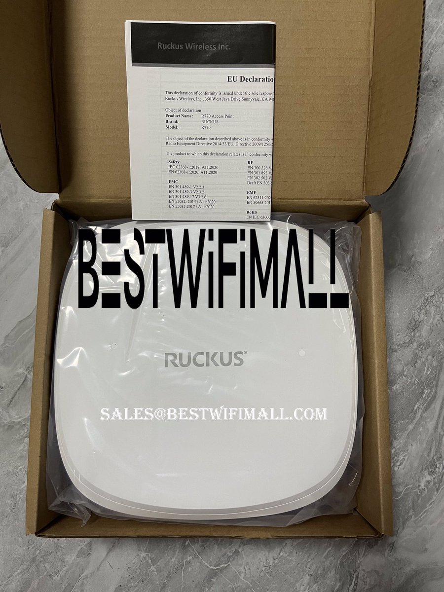 AshinChoi's tweet photo. New model RUCKUS AP R770 WiFi 7 AP，in stock. https://t.co/2kf61XYdG3